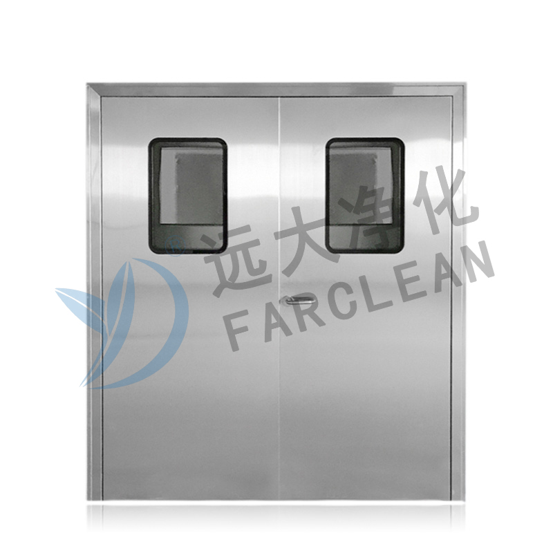 Puertas de sala limpia de acero inoxidable